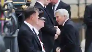 Michael Middleton arrives for the Queen's funeral