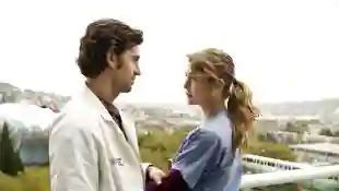 "Derek Shepherd" and "Meredith Grey" in 'Grey's Anatomy'