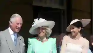 Príncipe Carlos, Duquesa Camilla y Duquesa Meghan Príncipe Carlos 70 ° cumpleaños Palacio de Buckingham