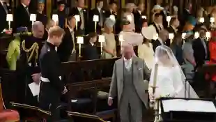 Prince Charles led Duchess Meghan down the aisle