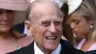 Prince Philip at Lady Gabriella's wedding in May 2019.