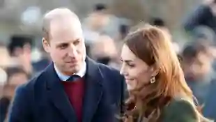 Prince William and Duchess Catherine in Bradford on Wednesday.