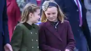 Princess Charlotte and Mia Tindall