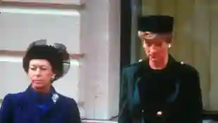 Princess Margaret and Princess Diana in 1991.