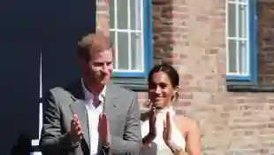 Prince Harry and Duchess Meghan at Düsseldorf City Hall