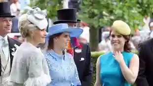 Princess Beatrice and Princess Eugenie shine in the color blue at Royal Ascot 2019