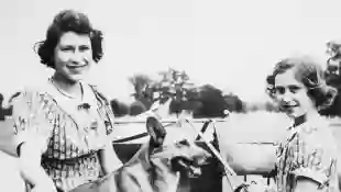 Queen Elizabeth and Princess Margaret in 1940.