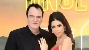 Quentin Tarantino and Daniella Tarantino at the Once Upon a Time... In Hollywood UK premiere in 2019