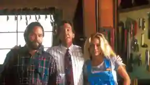 RIchard Karn, Tim Allen and Pamela Anderson in 'Home Improvement'