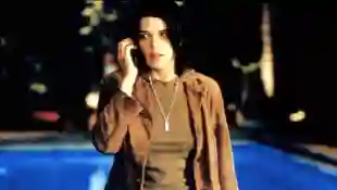 Neve Campbell as "Sidney Prescott" in 'Scream' (2000).