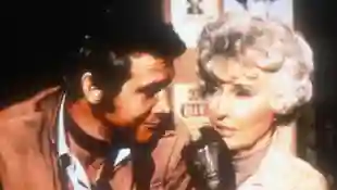 Lee Majors and Barbara Stanwyck in 'The Big Valley'