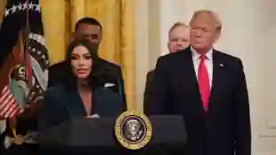 Kim Kardashian and Donald Trump