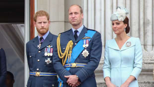 Duchess Catherine, Prince Harry and Prince William 