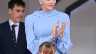 Gabriella of Monaco and Princess Charlene