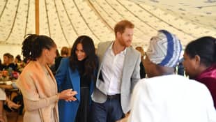 The Duke and Duchess of Sussex and Doria Ragland