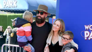 A.J. Cook, Nathan Andersen and their children