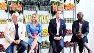Tom Colicchio, Kristen Bell, Bobby Flay and Taye Diggs