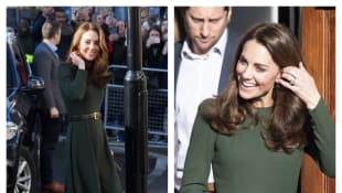 Kate wearing a beautiful green dress by ethical fashion brand Beulah