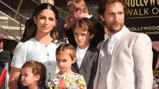 Matthew McConaughey with his family