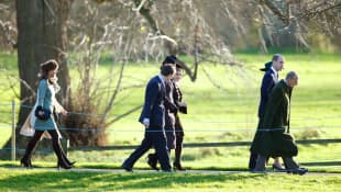 Pippa Middleton,  James Meade, Sophie Carter, Catherine, Prince William and Prince Philip