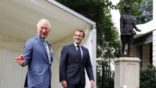 Prince Charles and Emmanuel Macron