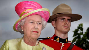 Queen Elizabeth II and RCMP Officer