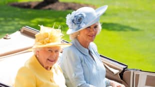 Queen Elizabeth and Camilla Parker-Bowles