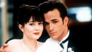 Shannon Doherty and Luke Perry