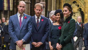 Prince William, Prince Harry, Duchess Meghan, and Duchess Kate