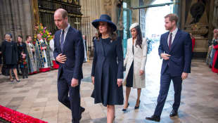 Prince William, Duchess Kate, Duchess Meghan and Prince Harry