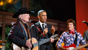 Willie Nelson and Barack Obama in 2014