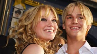 Aaron Carter and Hillary Duff