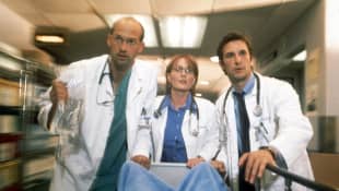 Anthony Edwards, Laura Innes and Noah Wyle