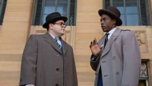 Josh Gad and Chadwick Boseman in 'Marshall'
