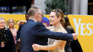 Danny Boyle and Lily James