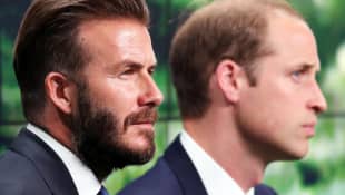 David Beckham and Prince William