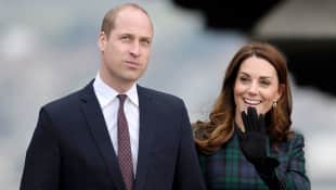 The Duke and Duchess of Cambridge arrive at Dundee's waterfront to open the new V&A Museum
