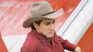 Jake Gyllenhaal in a scene from the movie 'Brokeback Mountain'