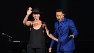 Alicia Keys and John Legend