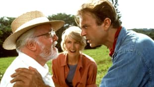 Richard Attenborough, Laura Dern, and Sam Neill in 'Jurassic Park'