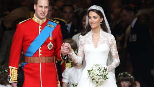 Prince William and Duchess Kate leave Westminster Abbey as newlyweds