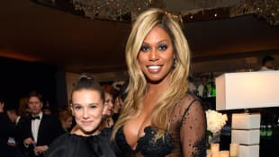 Lavern Cox and Millie Bobby Brown