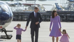 Prince William, Duchess Kate, Prince George, and Prince Charlotte