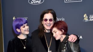 Kelly, Ozzy, and Sharon Osbourne
