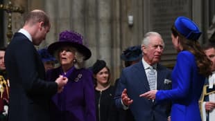 Prince William, Duchess Camilla, Duchess Kate, and Prince Charles