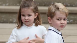 La princesa Carlota y el príncipe George de Cambridge