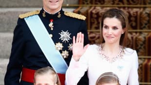 Rey Felipe, reina Letizia y las princesas Leonor y Sofía
