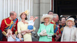 The Royal Family at Trooping the Colour in 2019