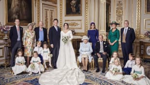 Princess Eugenie and Jack Brooksbank's official wedding portrait