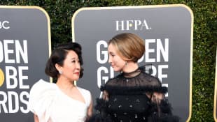 Sandra Oh and Jodie Comer